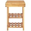vidaXL Shoe Rack 35.4 in.x12.5 in.x18.1 in. Solid Acacia Wood - 3 of 4