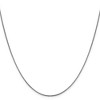 Black Bow Jewelry 1.1mm 14k White Gold Round Box Chain Necklace - 3 of 4
