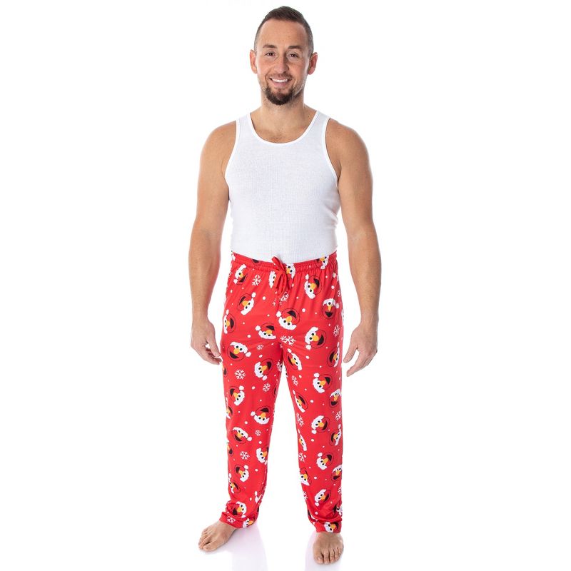 Sesame Street Men's Santa Elmo Christmas Holiday Lounge Pajama Pants, 4 of 6
