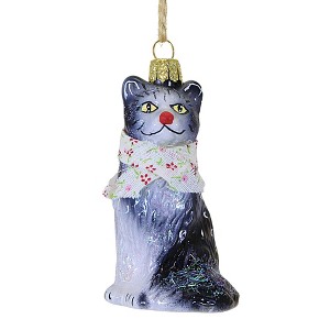 Cody Foster 3.0 Inch Kitten Ornaments Cat Scarf Feline Tree Ornaments - 1 of 3