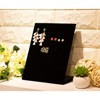 60 Holes Black Velvet Earring Display Stand Holder Jewelry Studs Rack Organizer - 2 of 4