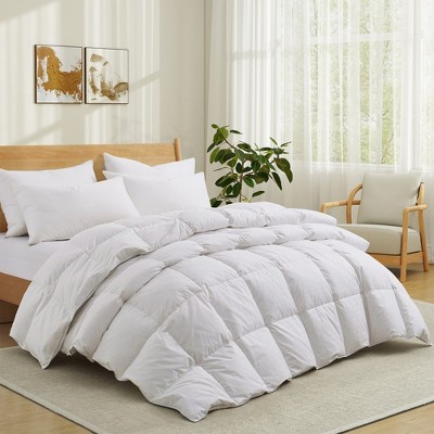 Peace Nest 300TC Cotton Goose Feather and Down Comforter, from Lightweight to Heavy Weight