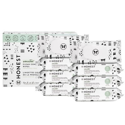The Honest Company Plant-Based Baby Wipes made with over 99% Water - Pattern Play (Select Count)