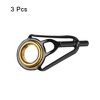 Unique Bargains Stainless Steel Ring Guide Fishing Rod Tip Repair Kits 3 Pcs - 3 of 4