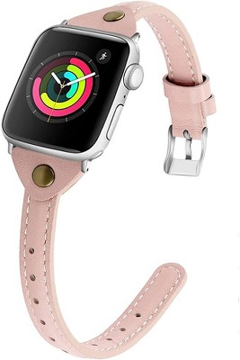 TheUrbanFlair Rustic Abstract Shapes Apple Watch Band Series 3 4 5 6 7 8 SE 38mm 40mm 41 mm 42mm 44mm 45mm for Women Vegan Faux Leather with Modern Design