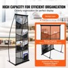 VEVOR Brochure Display Stand, 4-Tier 8 Pockets Mesh Literature Display Holder, Floor Standing Magazine Newspaper Catalog Rack Black - 4 of 4
