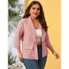 Whizmax Women's Plus Size Casual Blazers Open Front Work Office Jackets Blazer with Pockets - 4 of 4