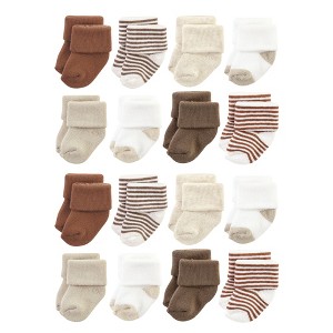 Hudson Baby Cotton Rich Baby Terry Socks 16-Pack - 1 of 3