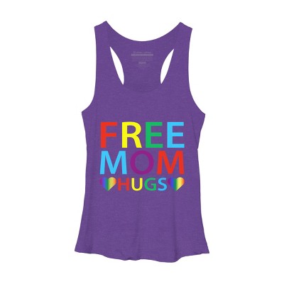Adult Design By Humans Free Mom Hugs Hears Pride By Avocato Racerback Tank Top