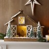 Melrose Flocked Nativity Stable 19.5"L - 3 of 3