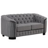 Modern Velvet Upholstered Accent Sofa Chair with Thick Removable Cushion-ModernLuxe - 2 of 4