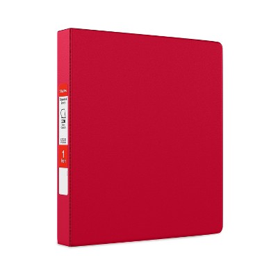 1" Staples Standard Binder with D-Rings Burgundy 976153