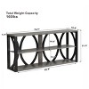 FURNIinspire Console Tables 3 Tier Long Console Table, Narrow Entryway Table, Living Room Side Table, Gray Tabletop, Multicolored, 15.6"*70.9"*31.9" - 3 of 4