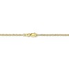 Black Bow Jewelry 1.5mm 10k Yellow Gold Polished Loose Rope Chain Necklace - 4 of 4
