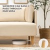 Whizmax Loveseat Sofa Couch for Living Room, 76" Modern Velvet Deep 2-Seater Cloud Couch with 2 Armrest Pillows for Bedroom, Office, Apartment, Beige - 4 of 4