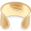 Anna-Kaci Women's Wide Cuff Bracelet with Polished Gold Tone Finish Bold Statement Jewelry- Gold - 3 of 4