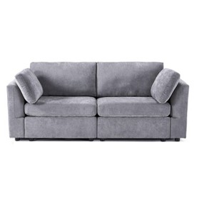 NicBex 80.31 Inch Chenille Sofa Couch,2-Seater Sofa with 2 Throw Pillows for Living Room,Bedroom,Office,Apartment - 1 of 4
