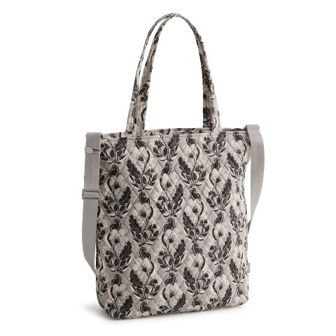 Vera Bradley Women's Outlet Cotton Large North South Tote Bag Stamped Irises