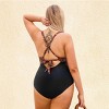 Women's Boho Chic Printed Plus Size One-Piece Swimsuit -Cupshe - 3 of 4