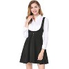 INSPIRE CHIC Women's Button Overalls Pinafore Suspenders Skirt - 2 of 4
