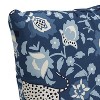 20"x20" Oversize Leopard Square Throw Pillow Blue - Skyline Furniture: Cotton Fabric, Indoor Decorative Cushion with Zipper - 3 of 4