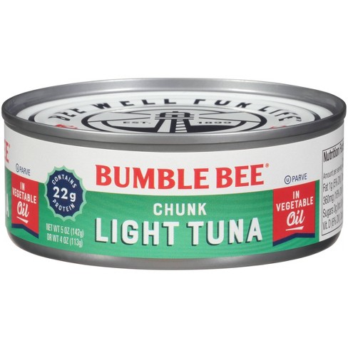 Bumble Bee Chunk Light Tuna In Vegetable Oil 5oz Target