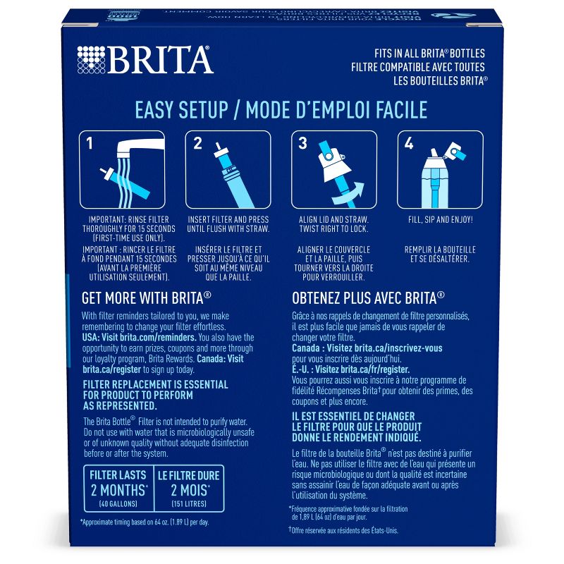 Brita 3ct Bottle Filter - Black, 4 of 10
