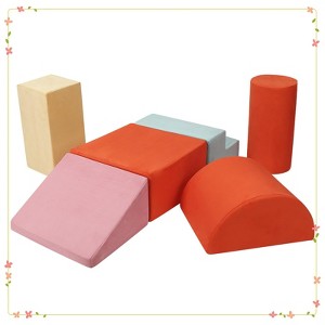 Foam Climbing Blocks for Toddlers - Soft Indoor Play Gym Set for Climbing - 1 of 4
