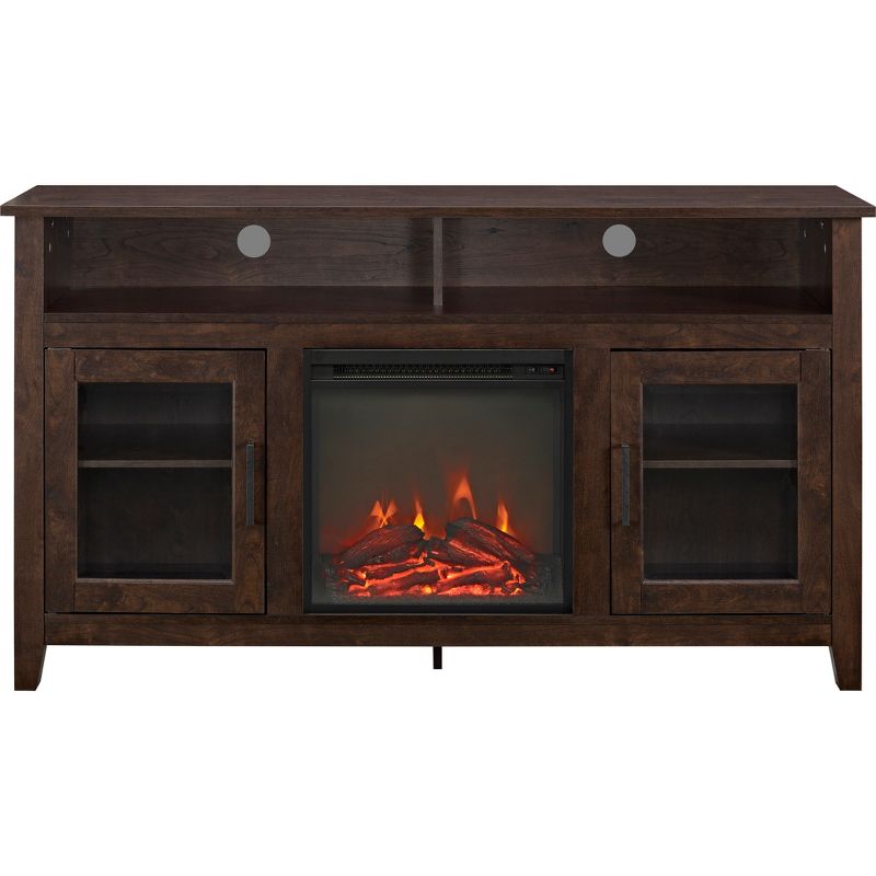Ackerman Modern Transitional Tall with Electric Fireplace TV Stand for TVs up to 65" - Saracina Home, 5 of 21