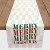 Merry Merry Merry Check Poly Twill Table Runner - image 3 of 3