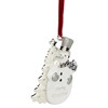 Northlight 3.5" White Silver-Plated Snowman Merry Christmas Ornament with European Crystals - 3 of 4