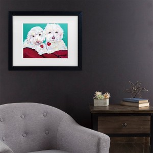Trademark Fine Art Pat Saunders-White Rainie Matted Framed Art - 1 of 4
