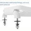 Attop Heavy Duty Open Front Toilet Seat Without Cover, Thickened Material, ELONGATED, White (18.5”), 1-Pack - 3 of 4