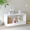 Racxily Open Toy Storage Box for Kids, White Wooden Organizer Bin for Plush Toys, Books, Nursery or Playroom Use - 3 of 4