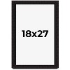 PosterPalooza | Modern Shadow Box 1" Depth Black Picture Frame - UV Acrylic, Backing, Hanging Hardware - 2 of 4