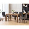 NicBex Set of 2 Retro Fabric Dining Chairs with Thick Cushions & Bronze Nailheads, Solid Wood Legs Comfy Kitchen Side Chairs - 3 of 4