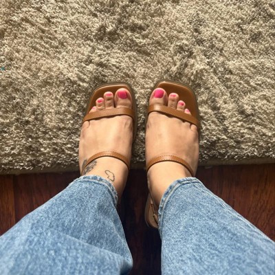 Journee Collection Womens Nylah Slim Platform Sling Back Sandals : Target