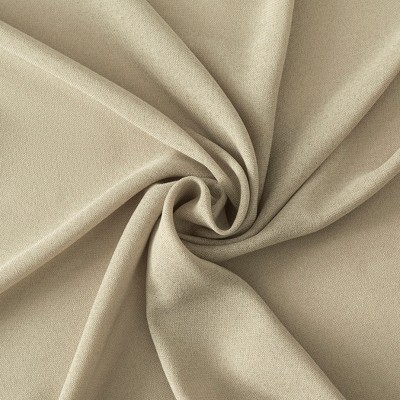 Taupe Polyester Light-Filtering Tab Top Curtain Panel 40"x84"