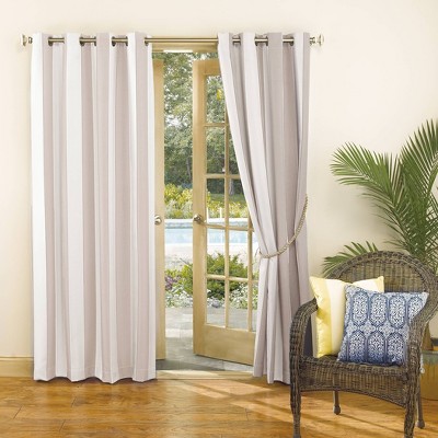 Khaki Polyester Blackout Grommet Curtain Panel