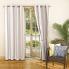 Sun Zero Room Darkening Valencia Striped UV Protectant Grommet Indoor/Outdoor Curtain Panel - image 2 of 4