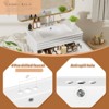 ROOMTEC 24 in. Bathroom Vanity with Ceramic Sink, Mid-Century Cabinet with 2 Soft-Close Doors, Freestanding, Wood Grain Laminate, Walnut - 4 of 4