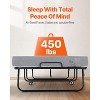 VEVOR Rollaway Bed, 38 in x 75 in Folding Bed with 5 in Mattress, Twin Size Foldable Bed with Sturdy Metal Frame & Memory Foam Mattress - 4 of 4