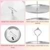 Unique Bargains 2 Tier Round Cupcake Stand Holder with Tiered Serving Tray for Donuts Fruits 9.06"x9.06 - 3 of 4