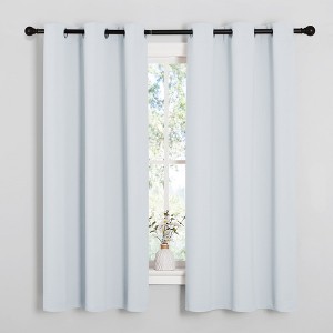 NICETOWN Grommet Top Blackout Curtains, Thermal Insulated Noise Reducing Window Drapes (Set of 2) - 1 of 4