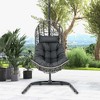 Costway Egg Chair with Stand Pillow & Cushion Hanging Accessories for Living Room - 4 of 4