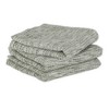 Design Imports Sage/Off-White Tonal Recycled Cotton Waffle Dishtowel Set/3 - 2 of 4