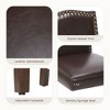 JIONJOY Brown Faux Leather Upholstered Dining Chair - 4 of 4