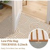 Washable Rug Area Rugs for Living Room,Non Slip  Rugs, Low Pile Stain Resistant  Geometric Carpet for Dining Room - 4 of 4