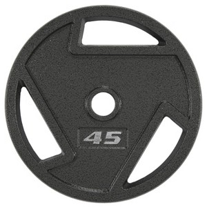 Sapphtopaz Olympic Cast Iron Flat Weight Plates for Barbell, 2-Inch Barbell Plates for Weightlifting and Strength Training in Home & Gym - 1 of 4