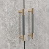 Sideboard Buffet Cabinet, Modern Kitchen Storage Cabinet With 4 Doors, Accent Sideboard Cabinet With Metal Cross-leg For Hallway Living Room - 4 of 4